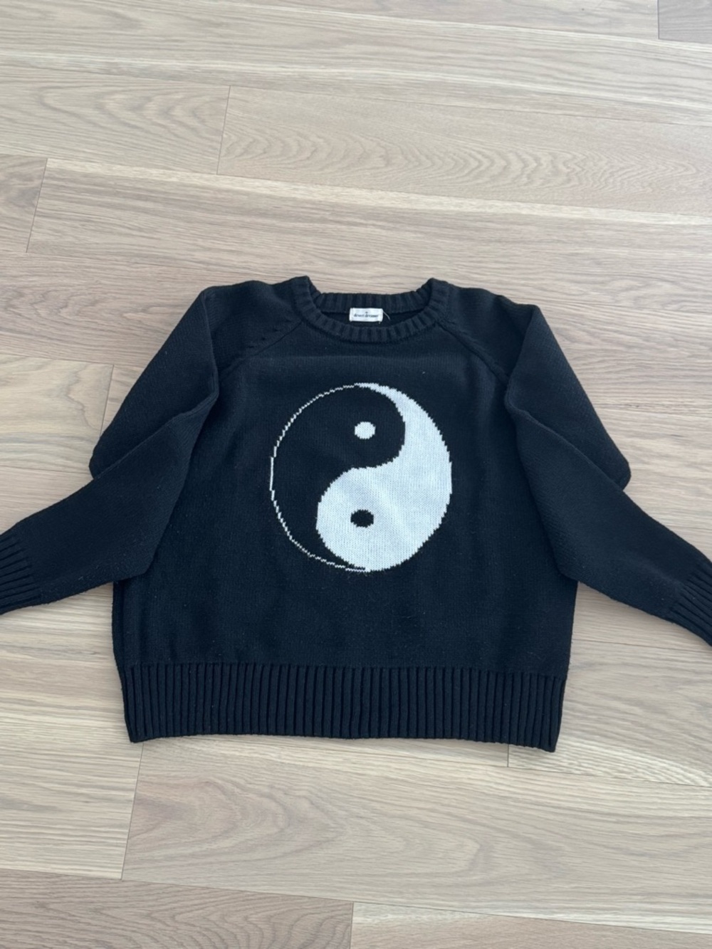 Black Yin Yang Crewneck Sweater